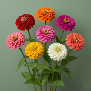 Zinnia Double Giant Mix – Heavy Blooming Flowers for Garden & Pots